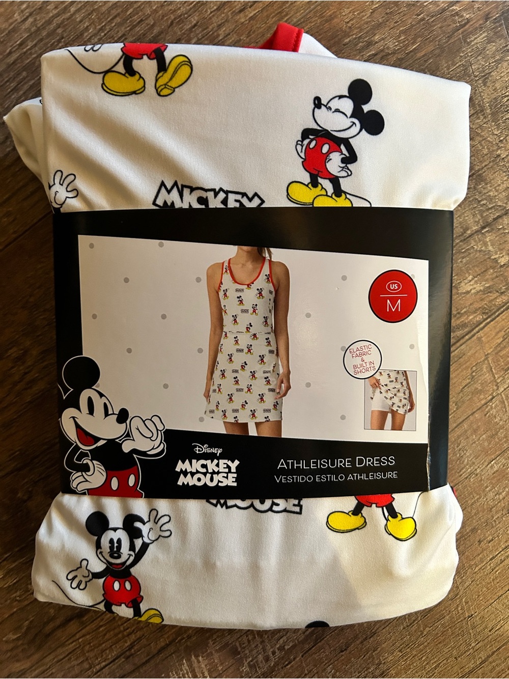 Disney White & Red Mickey Mouse Athleisure Dress - have small and medium